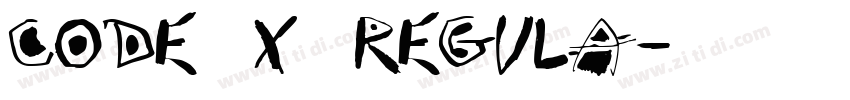 Code 7x5 Regula字体转换